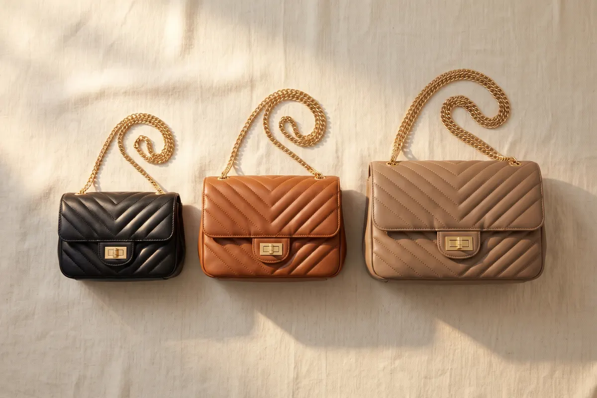 YSL Loulou尺寸对比：小号与中号、大号绗缝包并排摆放