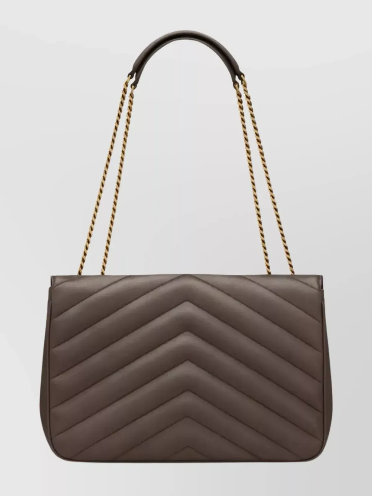 Borsa a spalla Saint Laurent Loulou Large in Marrone, foto 2