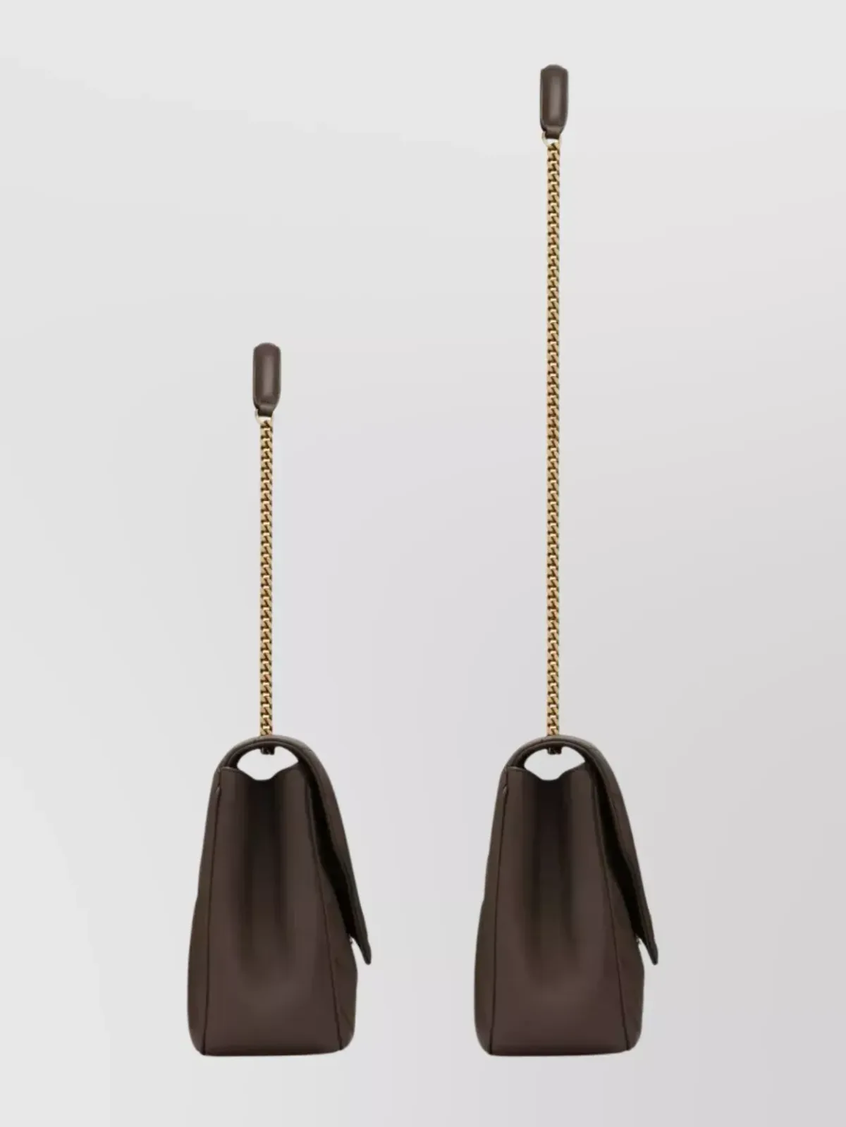 Borsa a spalla Saint Laurent Loulou Large in Marrone, foto 3