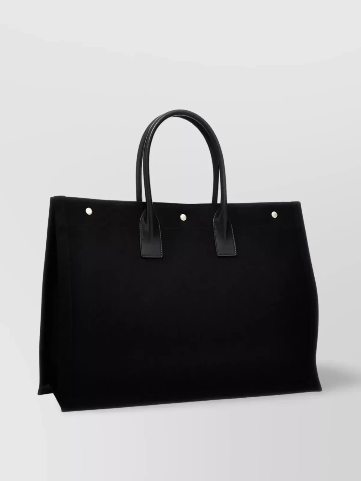 Mala tote Saint Laurent com logótipo estampado em Preto, foto 2