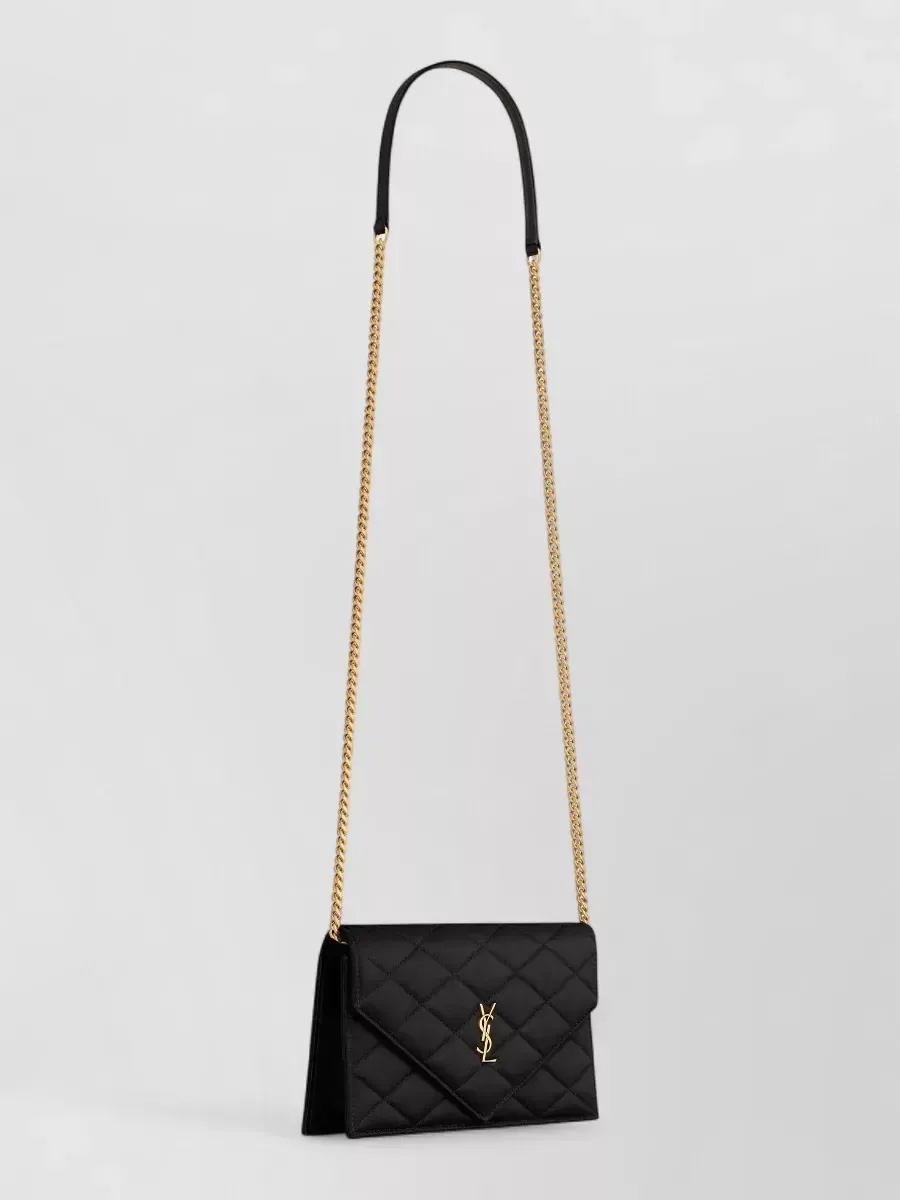 Pochette Saint Laurent Cassandre in viscosa nera, foto 2