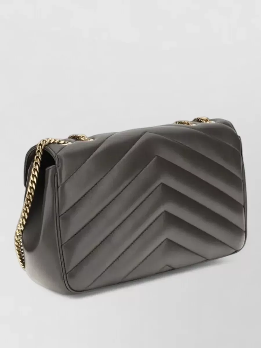 Saint Laurent Loulou in Grey, photo 2