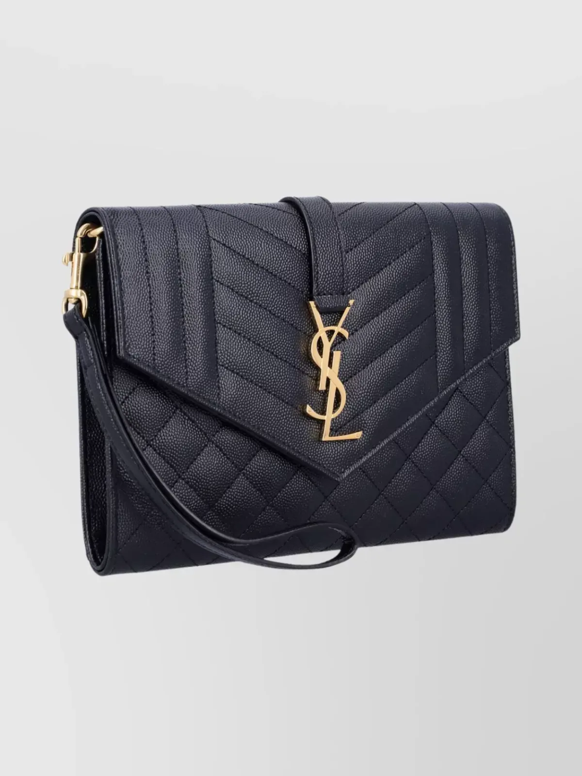 Saint Laurent Cassandre Clutch en noir, photo 3