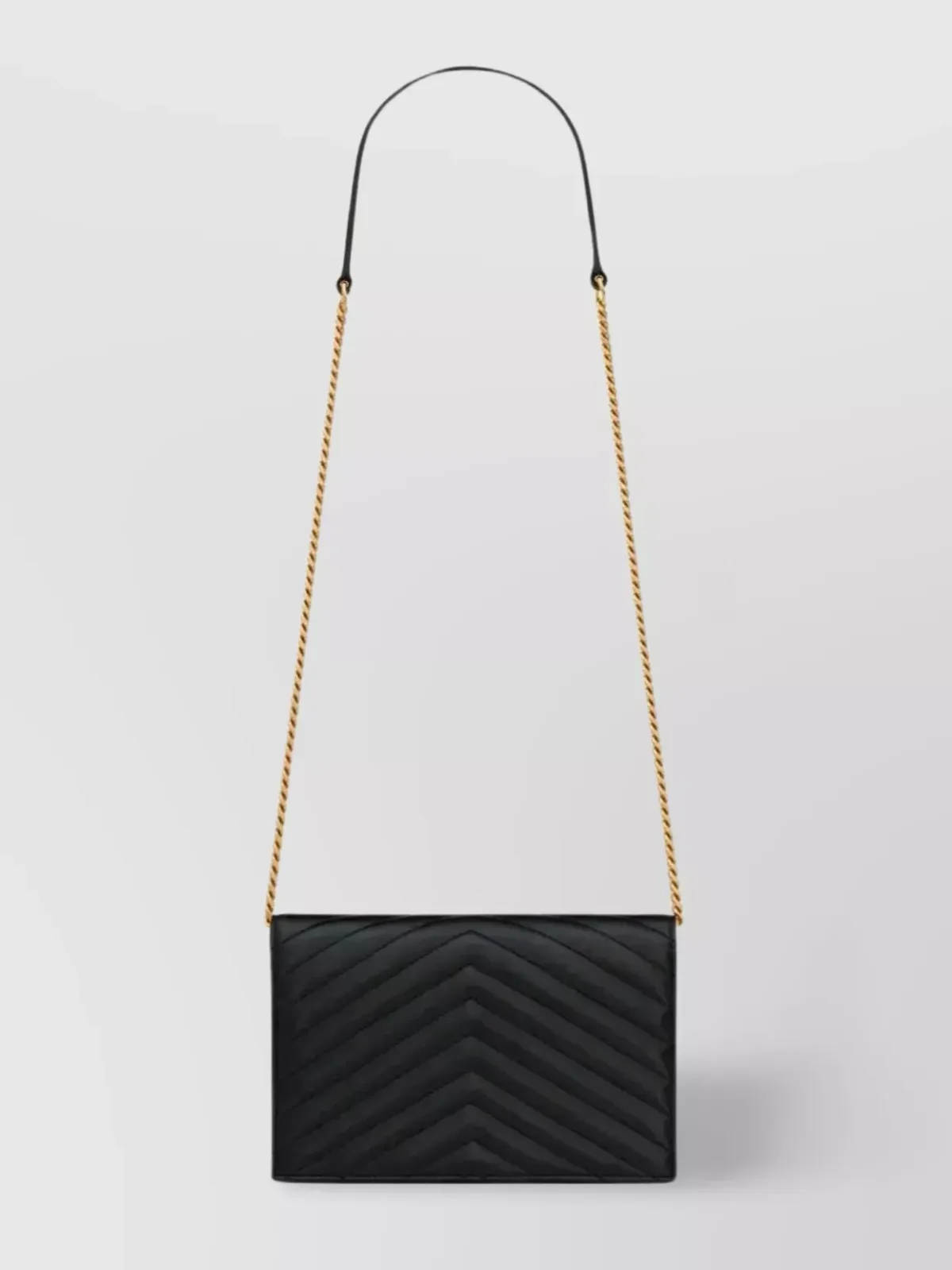 Saint Laurent Cassandre Wallet on Chain in Schwarz, Foto 2