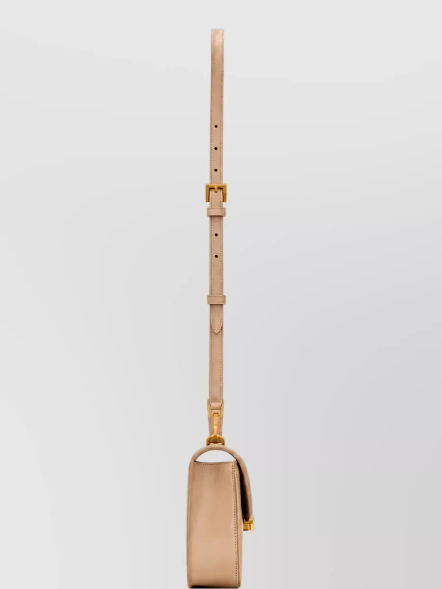 Saint Laurent Top Handle Crossbody in beige, foto 4