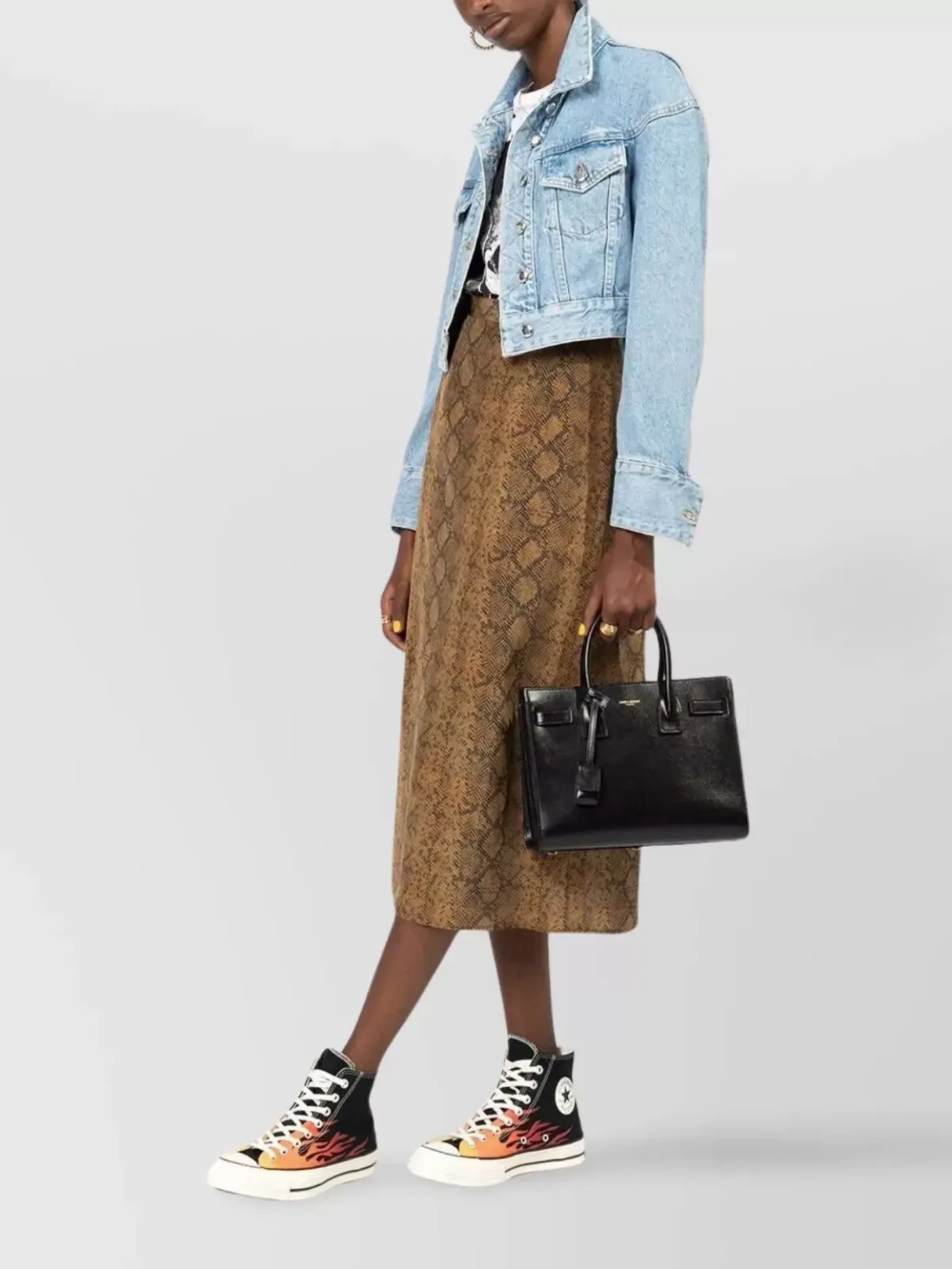 Saint Laurent Sac de Jour Baby 黑色款，图片 2