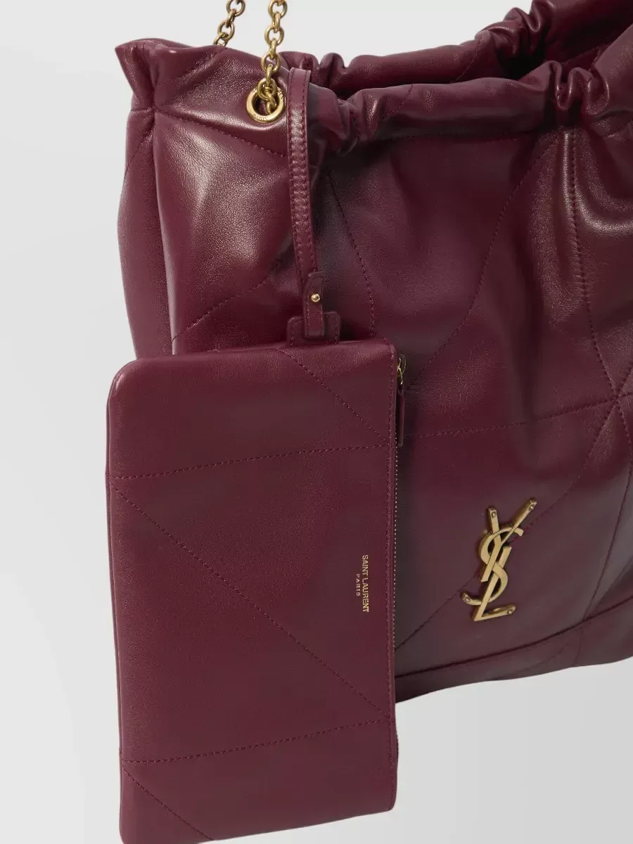 Saint Laurent Jamie باللون العنابي، صورة 4