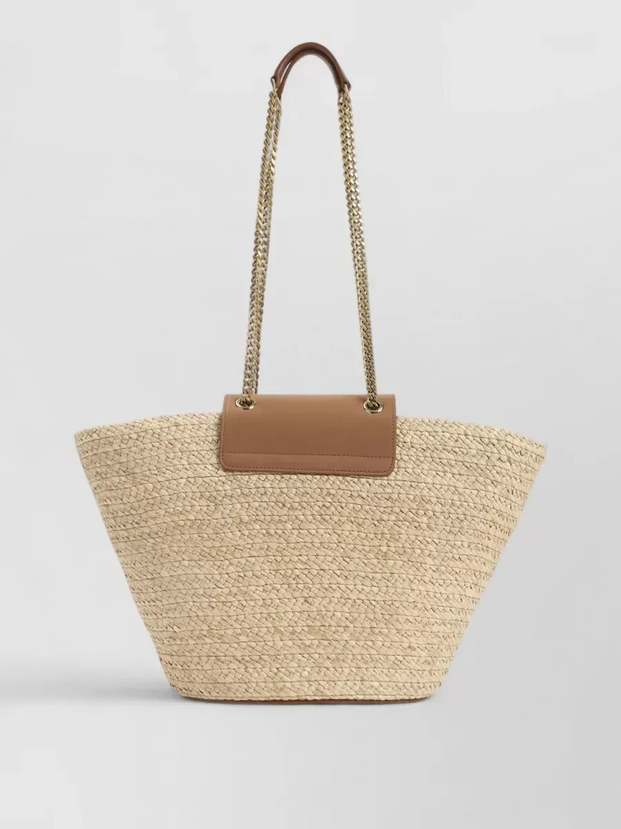 Saint Laurent Raffia Basket in Beige, Foto 2