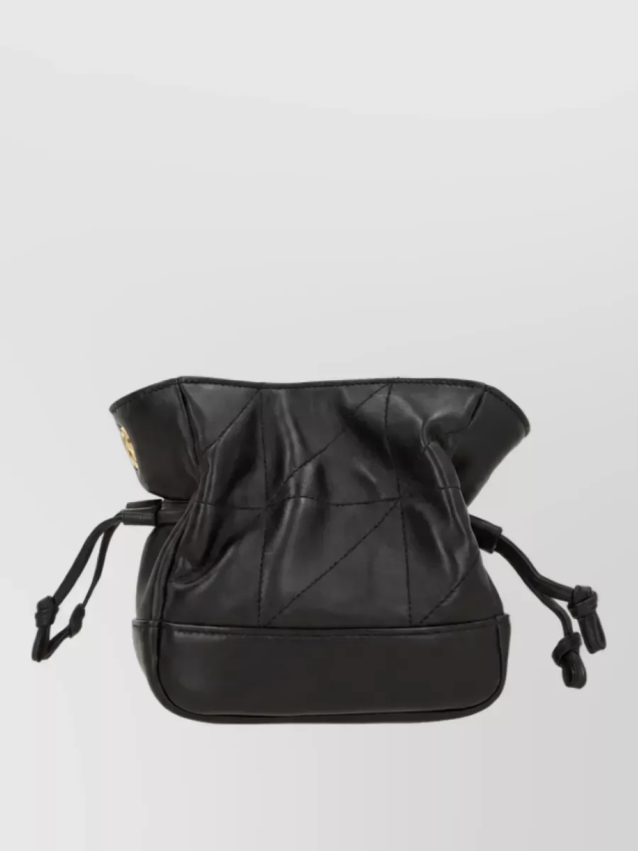 Borsa a secchiello Saint Laurent Jamie Mini nera, forma morbida e arrotondata