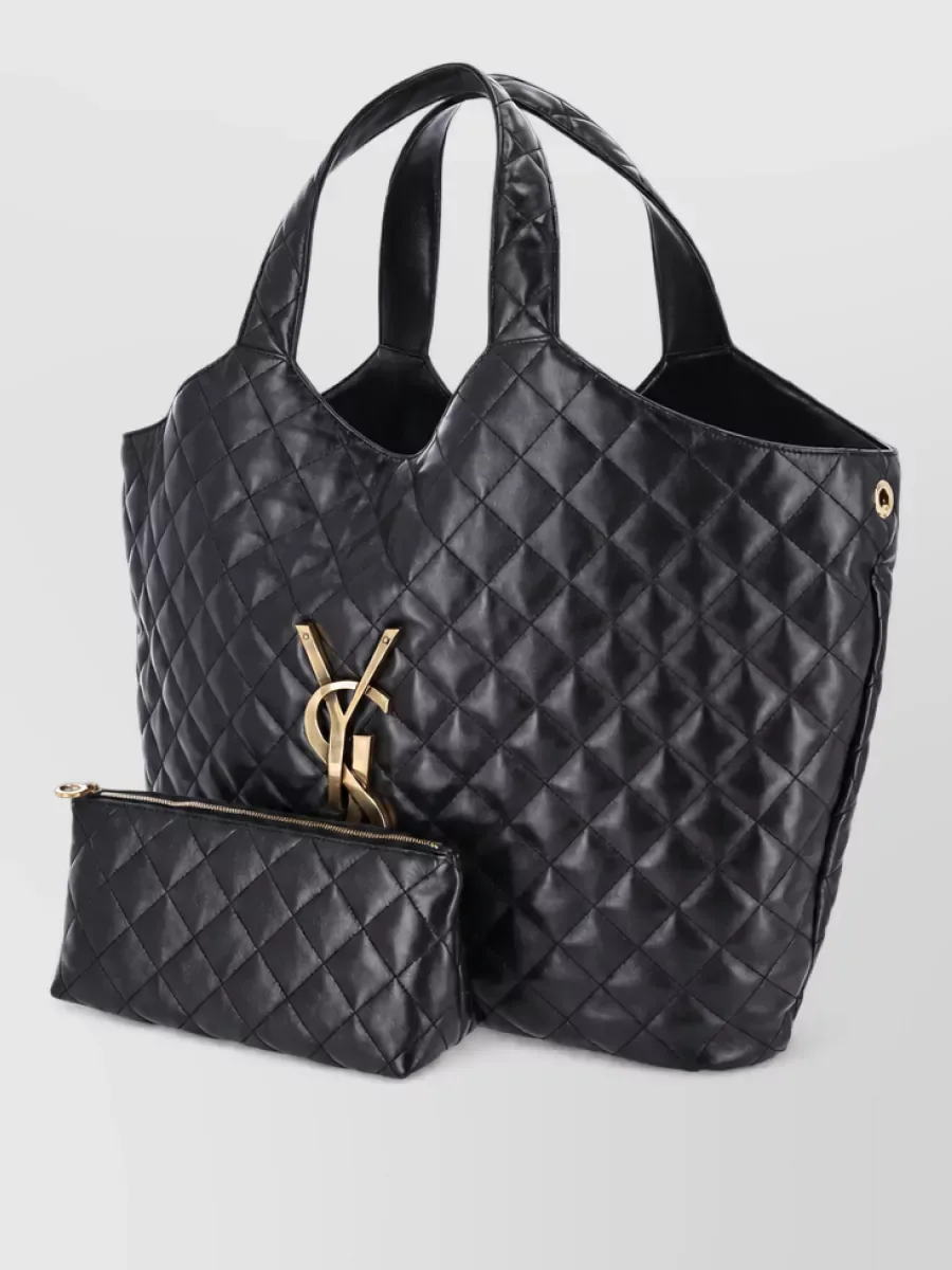 Mala tote Saint Laurent Shopper em Preto, foto 2