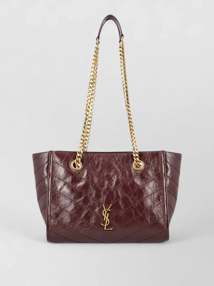 Saint Laurent Niki Small Bordeaux, linea east west