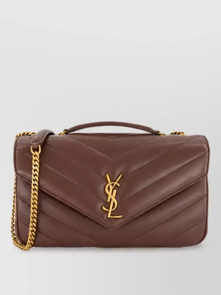 Saint Laurent Loulou Medium in Braun, Foto 1