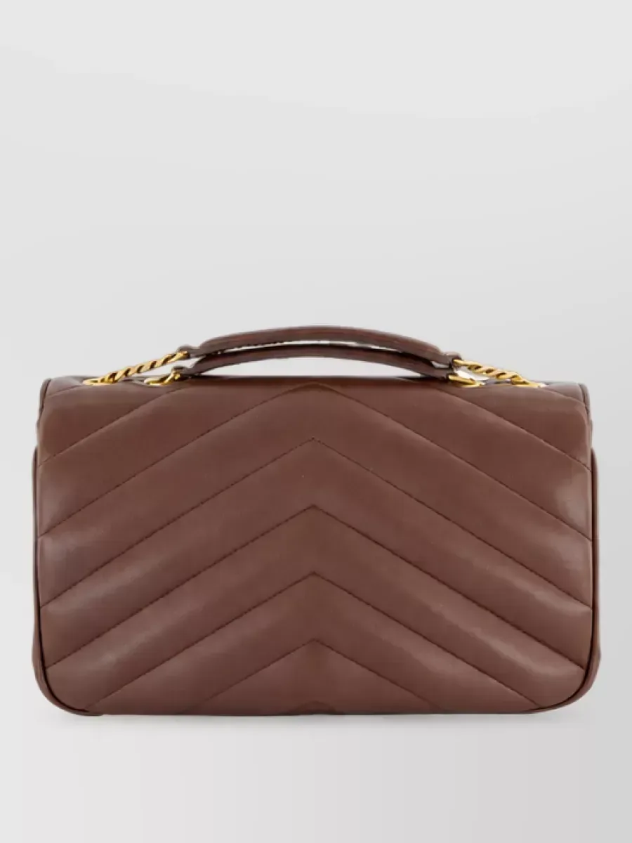 Saint Laurent Loulou Medium in Braun, Foto 2