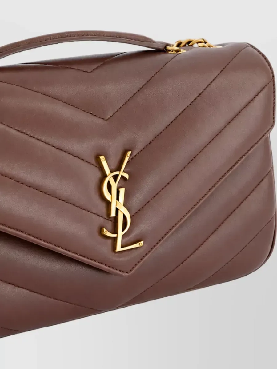 Saint Laurent Loulou Medium in Braun, Foto 4