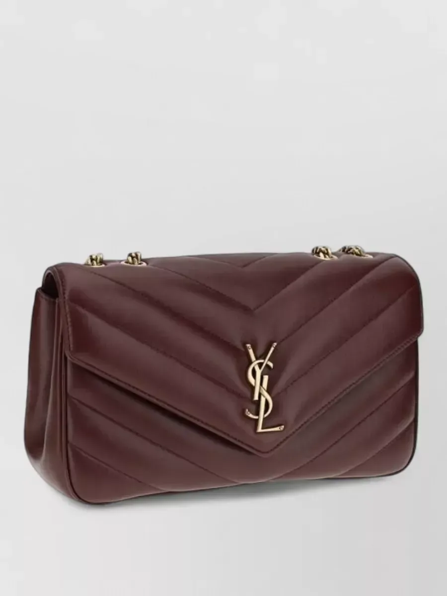 Borsa a tracolla Saint Laurent Loulou marrone, foto 3