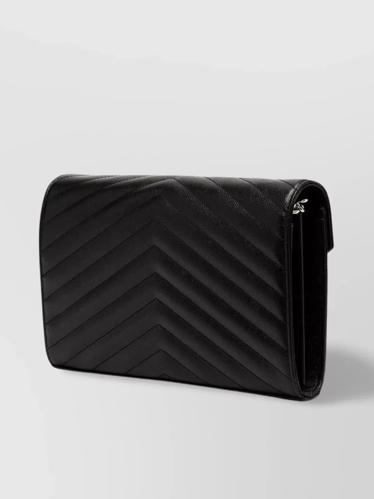 Saint Laurent Cassandre Chain Wallet in Schwarz, Foto 4