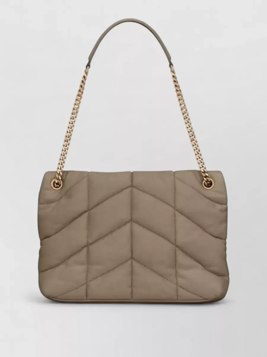 Saint Laurent Loulou Medium in Taupe, Foto 3