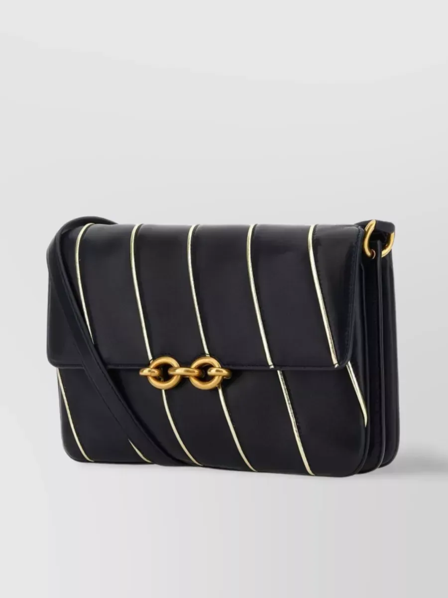 Borsa a spalla Saint Laurent Le Maillon nera, foto 2