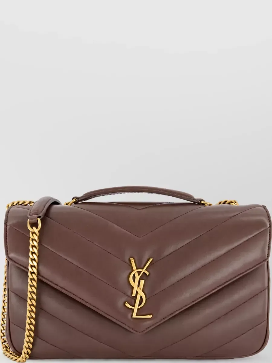 Pochette Saint Laurent Loulou marrone, foto 1