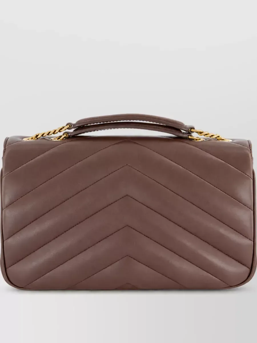 Pochette Saint Laurent Loulou marrone, foto 2