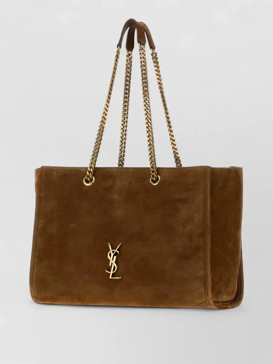 Borsa tote Saint Laurent Niki marrone, foto 2