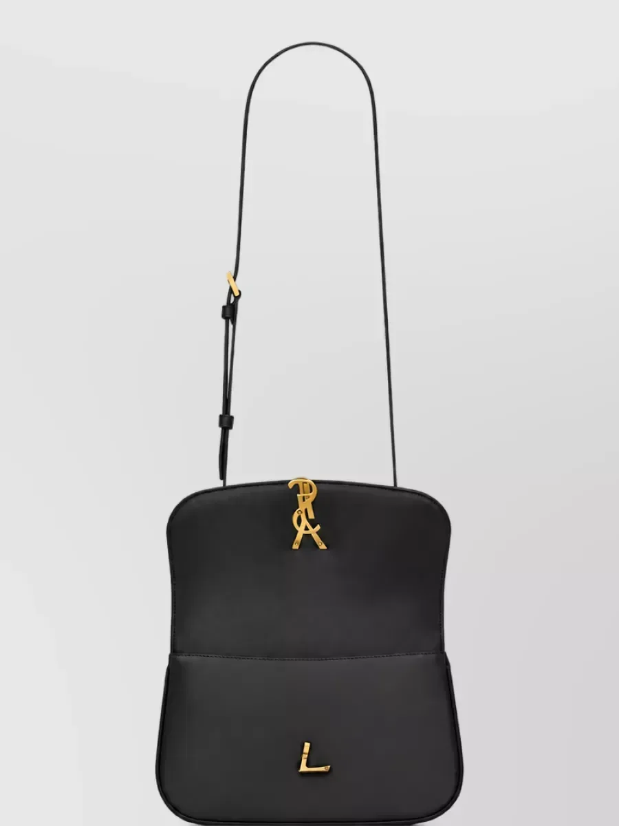 Saint Laurent Schultertasche mit Klappe aus Kalbsleder in Schwarz, Foto 1