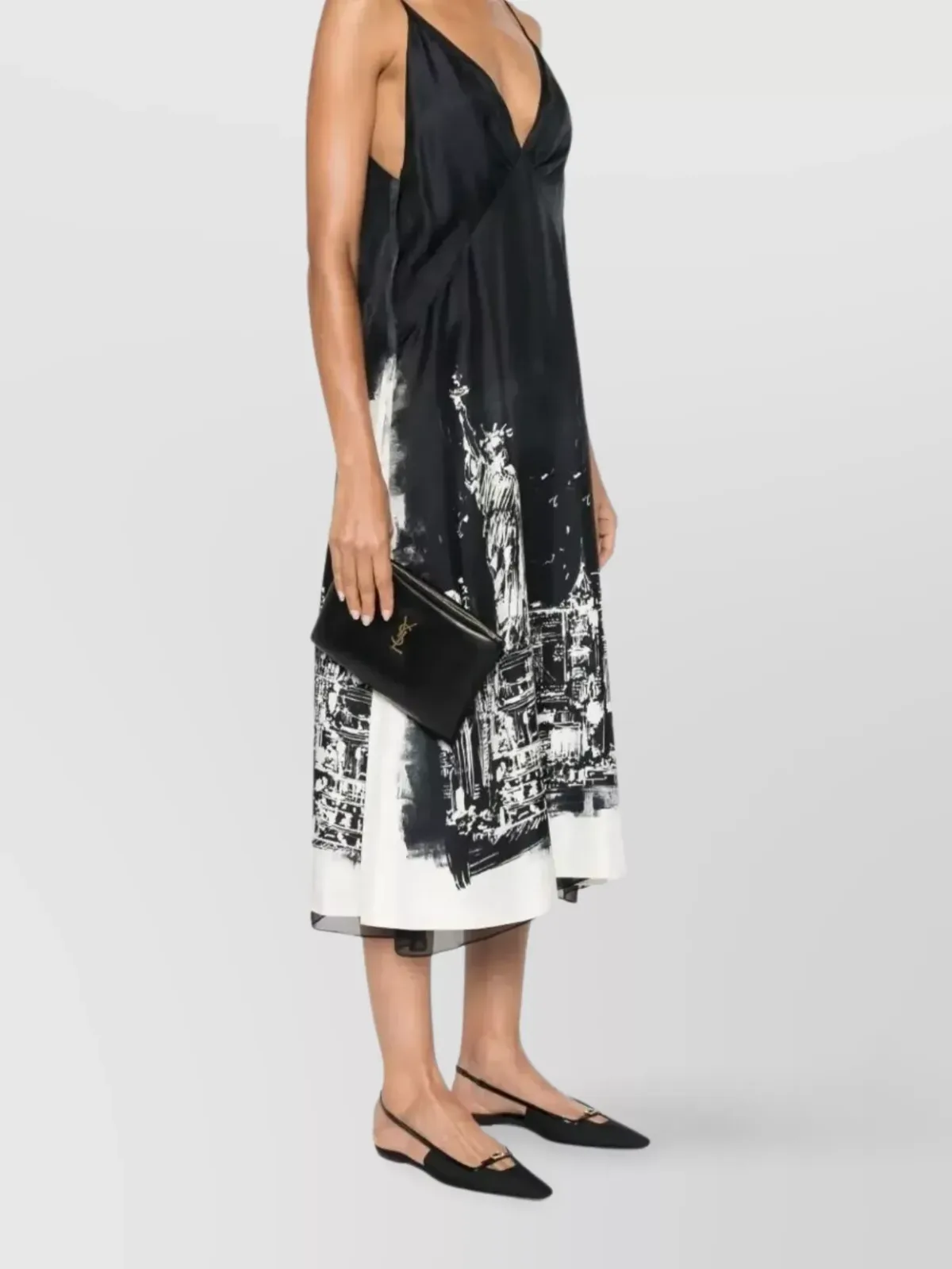 Saint Laurent Calypso Small in Schwarz, Foto 2
