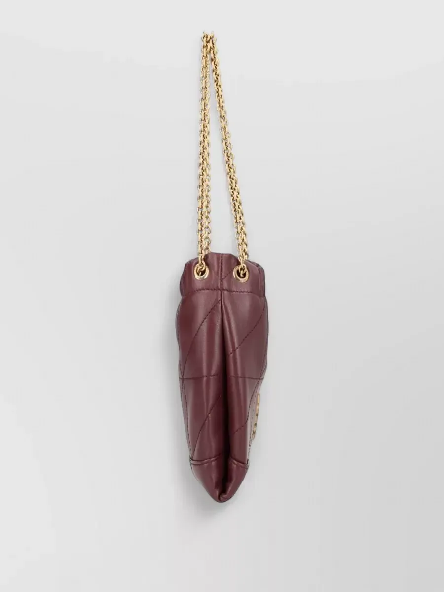 Sac Cassandre Saint Laurent à cordon en Bordeaux, photo 2