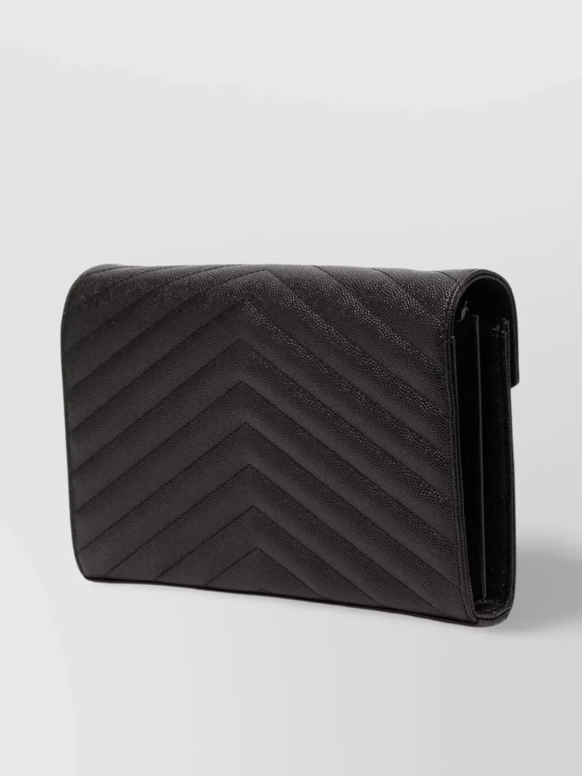 Cartera con cadena Saint Laurent Cassandre en negro, foto 4