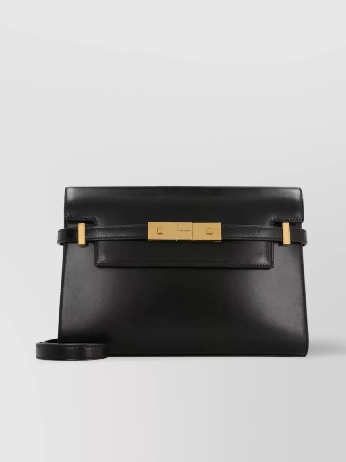 Saint Laurent Interlocking Schultertasche in Schwarz, Foto 1