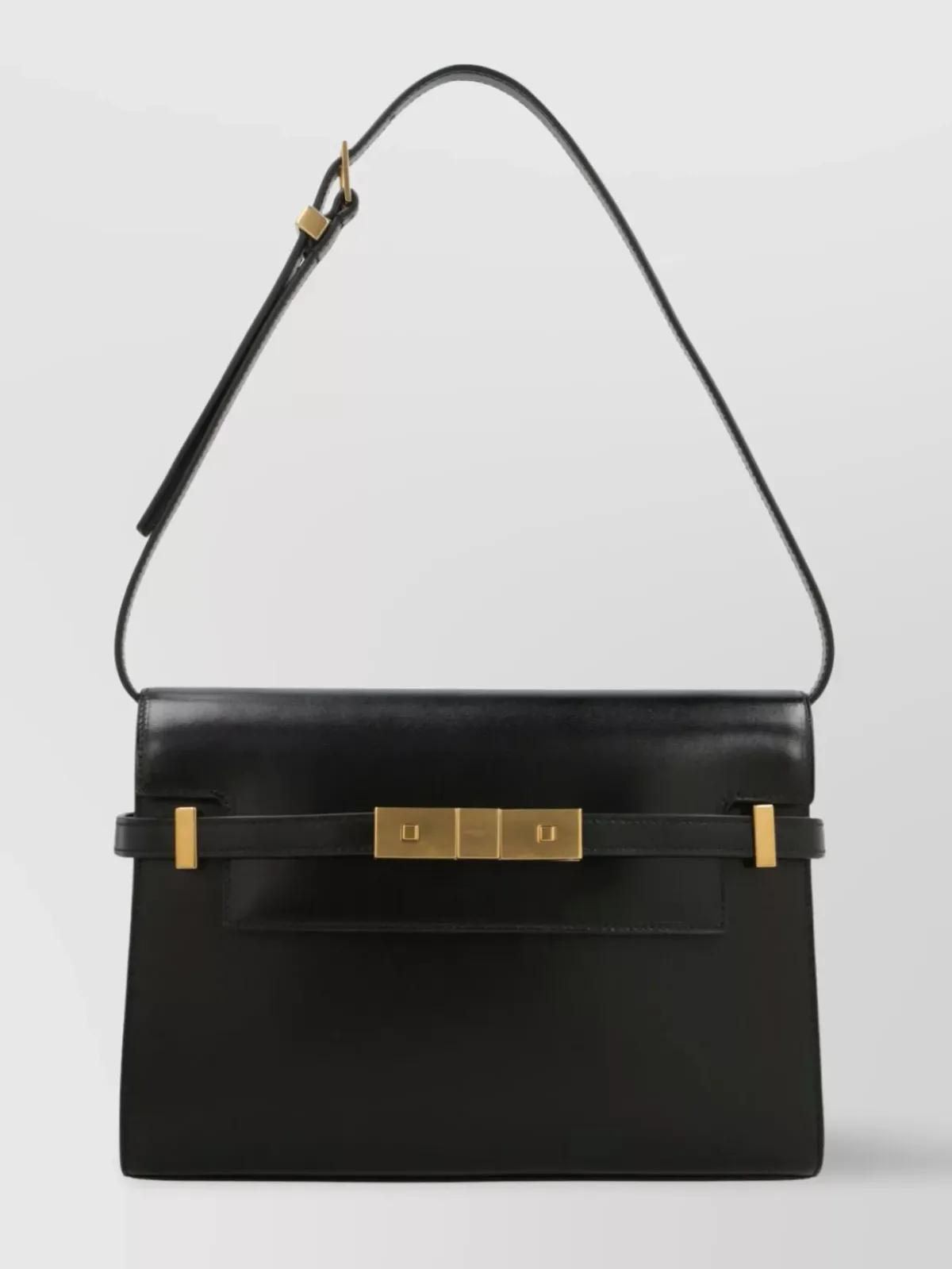 Saint Laurent Interlocking Schultertasche in Schwarz, Foto 3