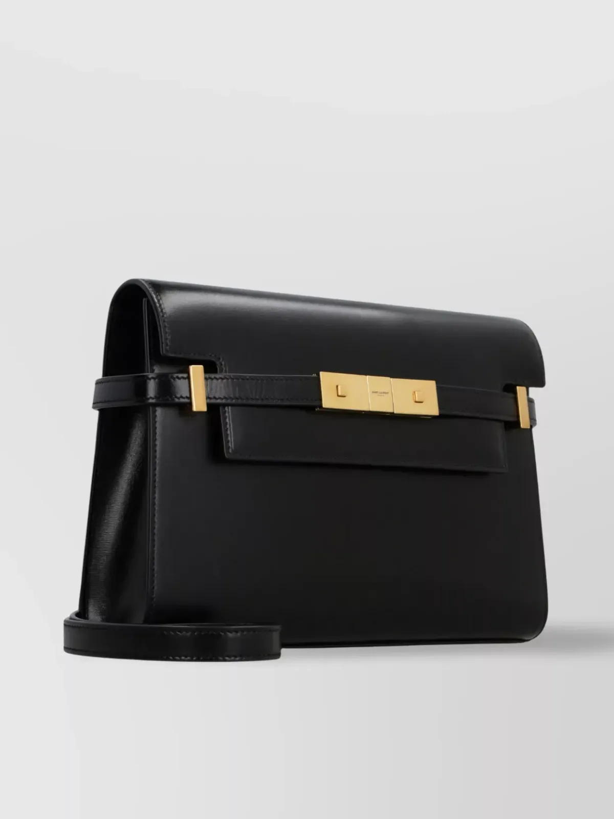 Saint Laurent Interlocking Schultertasche in Schwarz, Foto 4