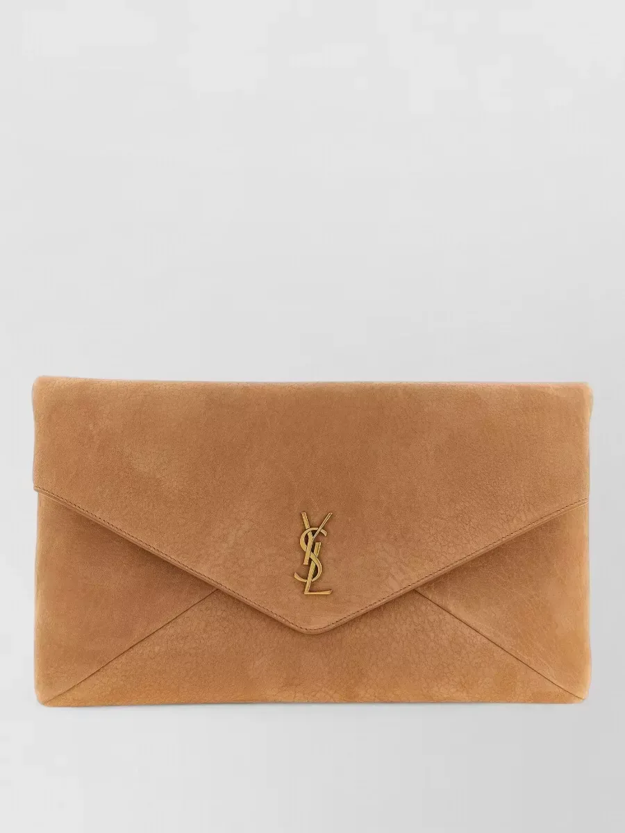 Clutch Saint Laurent Cassandre Maxi em Castanho, foto 1