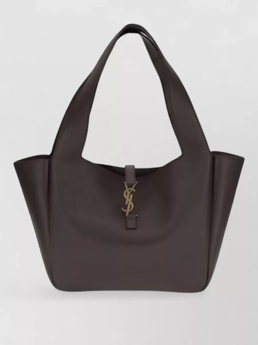 Saint Laurent Le 5 à 7 Shopping Tote in Brown, photo 1