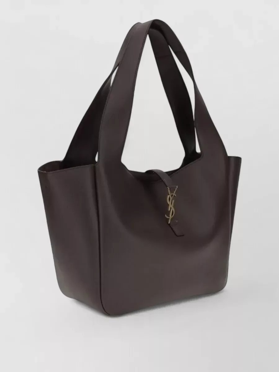 Saint Laurent Le 5 à 7 Shopping Tote in Brown, photo 2