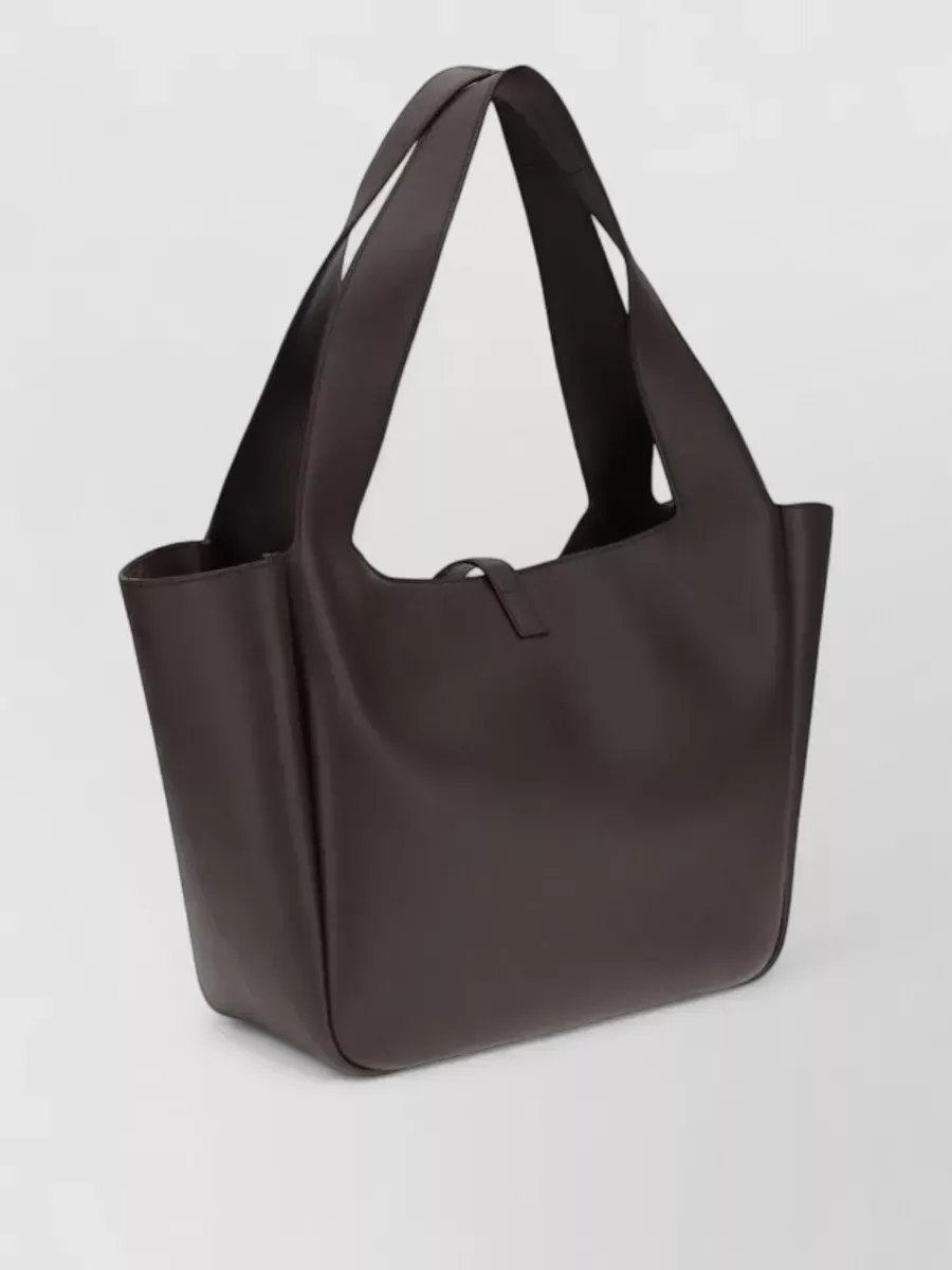 Saint Laurent Le 5 à 7 Shopping Tote in Brown, photo 3