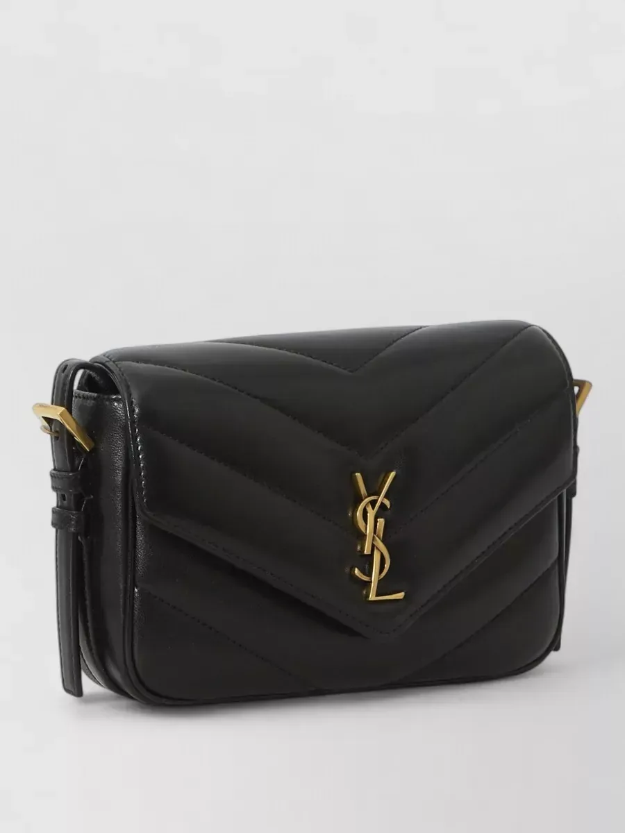 Saint Laurent Loulou Toy Shoulder Bag in Chevron Quilted Lambskin