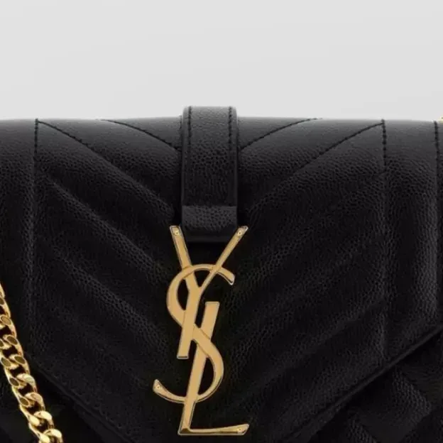 Saint Laurent Envelope Small in nero, dettaglio