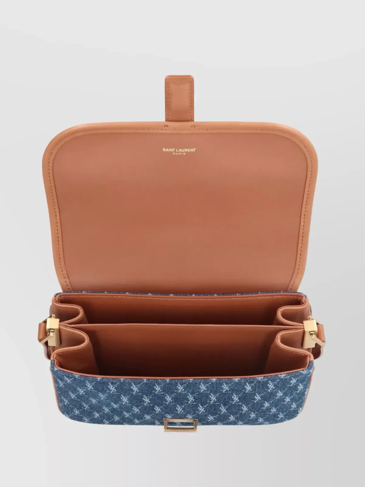 Saint Laurent Satchel Medium em azul, foto 4