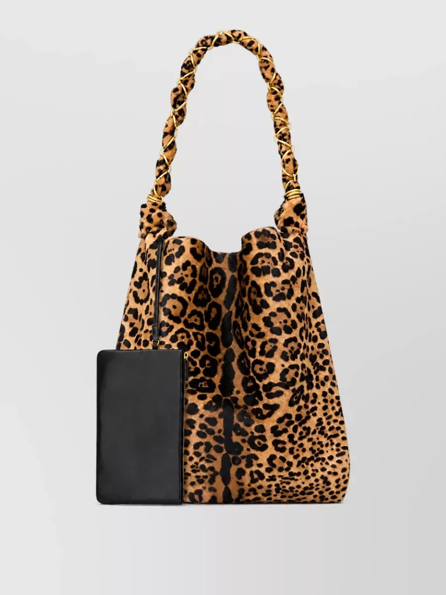 Saint Laurent Amalia Medium in marrone, foto 2