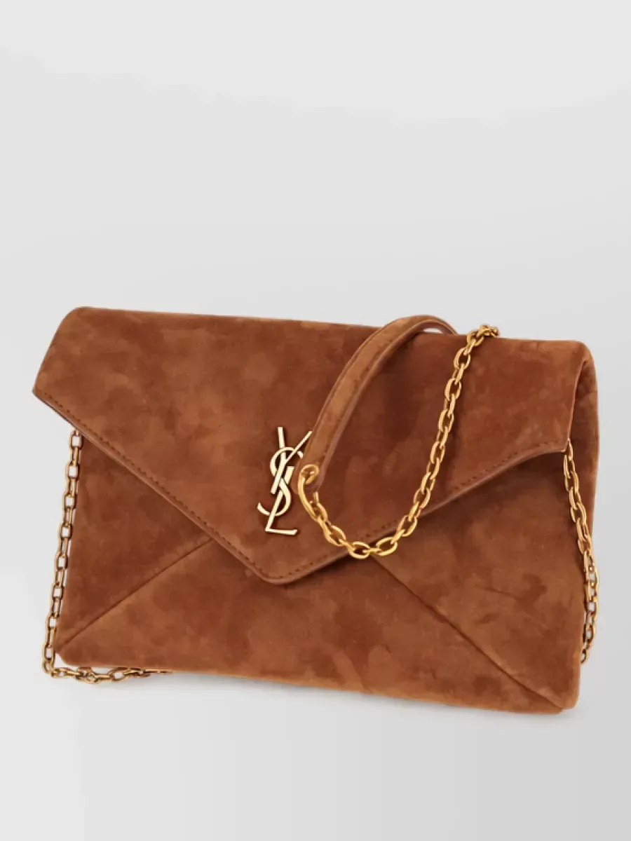 Saint Laurent Cassandre Small em castanho, foto 1