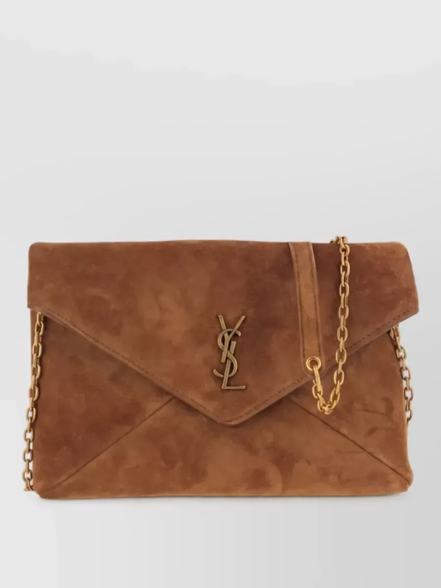 Saint Laurent Cassandre Small em castanho, foto 2