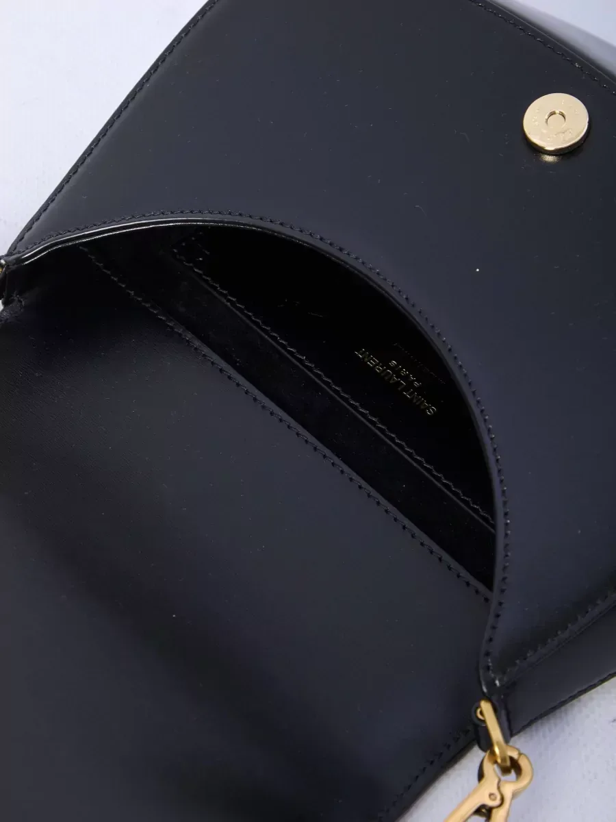 Saint Laurent Voltaire Mini em Preto, foto 4