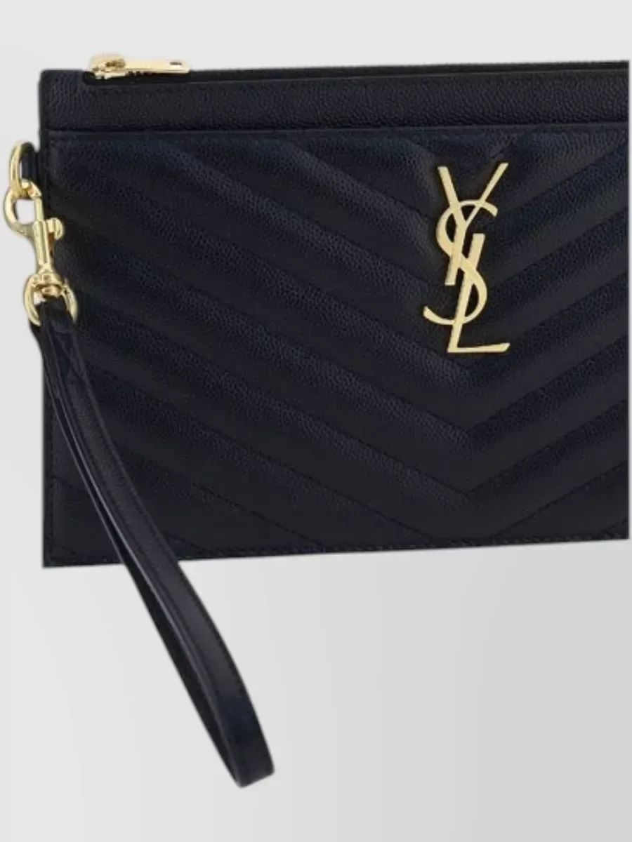 Saint Laurent Cassandre Large in Schwarz, Foto 3