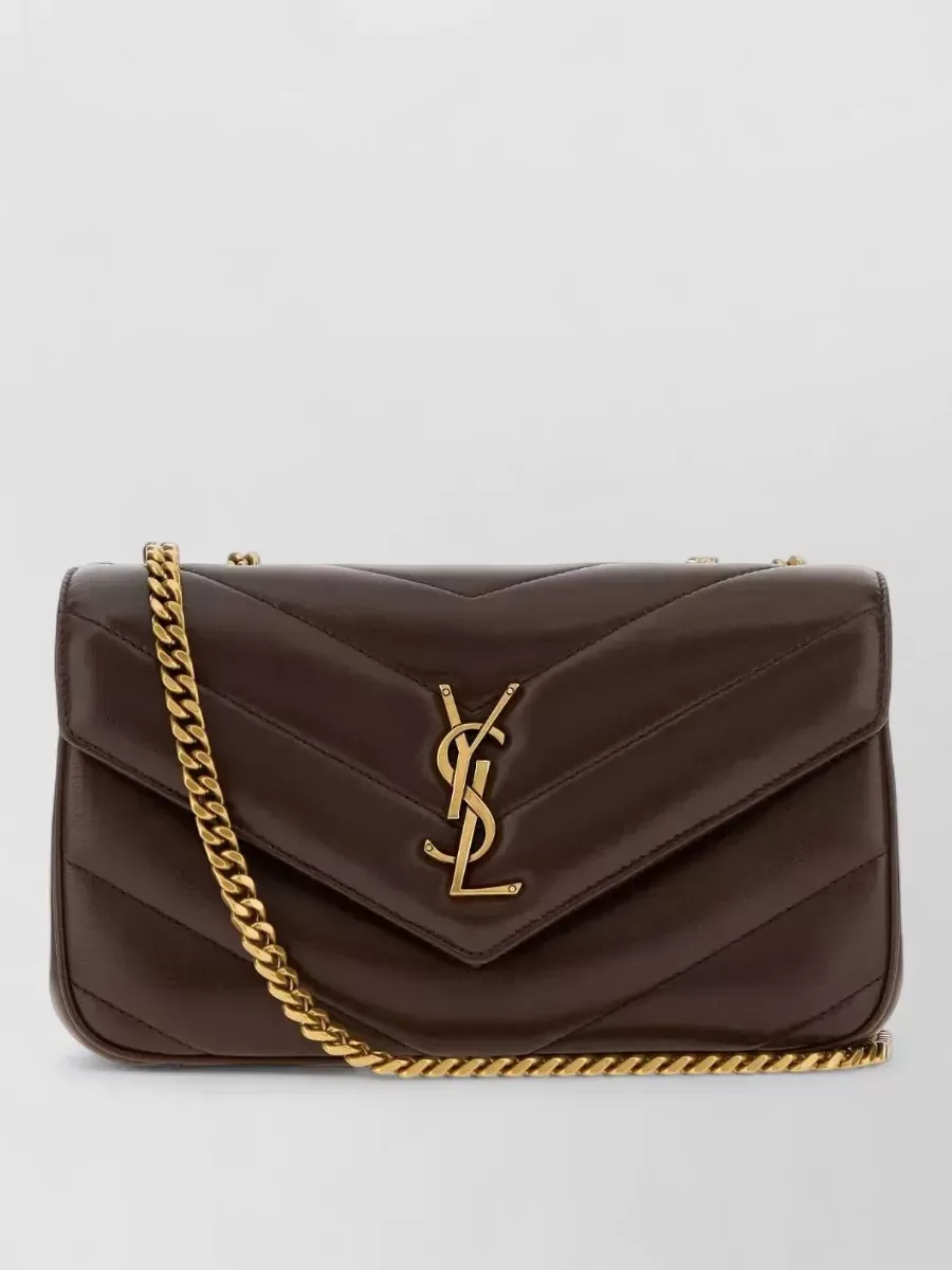 Saint Laurent Loulou Small in Brown, photo 1