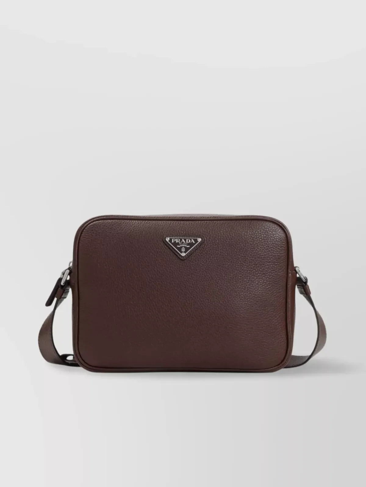 Prada Triangle Cross-Body Bag in marrone, foto 1