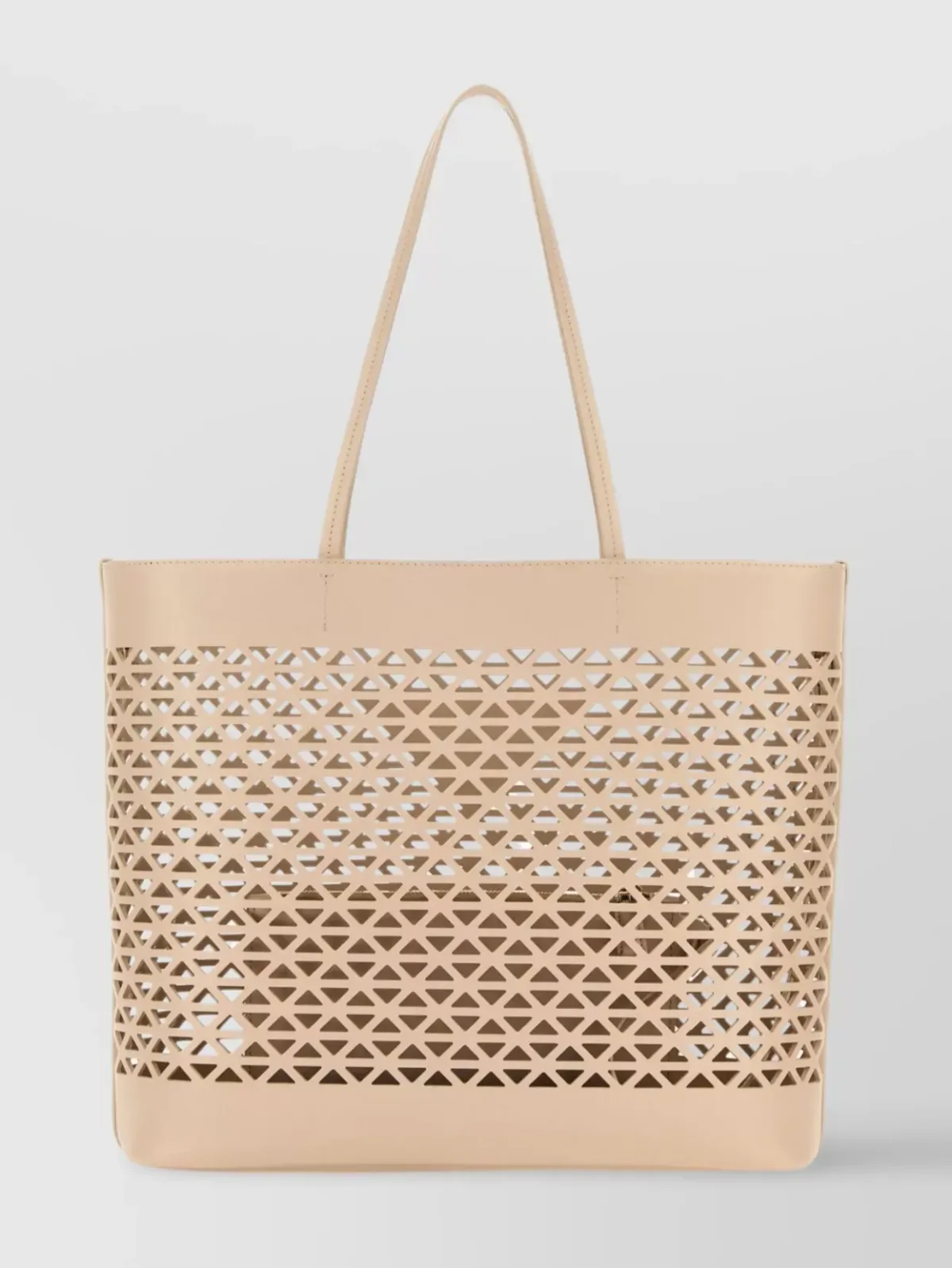 Prada Leather Beach Bag em Bege, foto 2