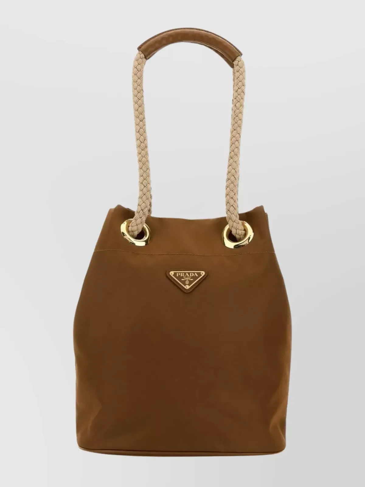 Prada Re-Nylon Bucket Bag in Brown, photo 1