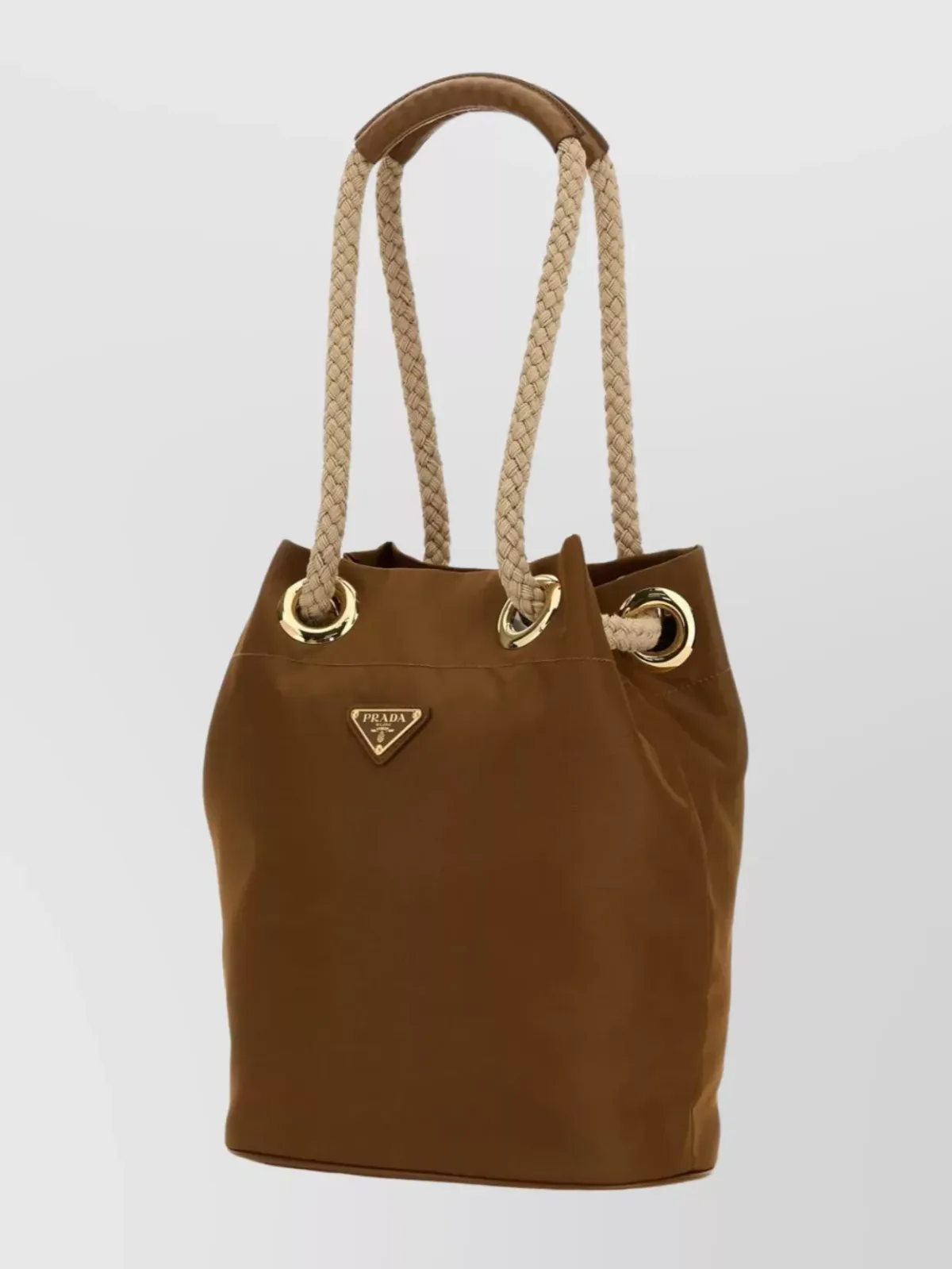 Prada Re-Nylon Bucket Bag in Brown, photo 2