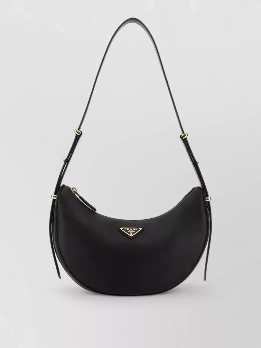 Prada Re-Edition Leather Shoulder Bag in Black, photo 1
